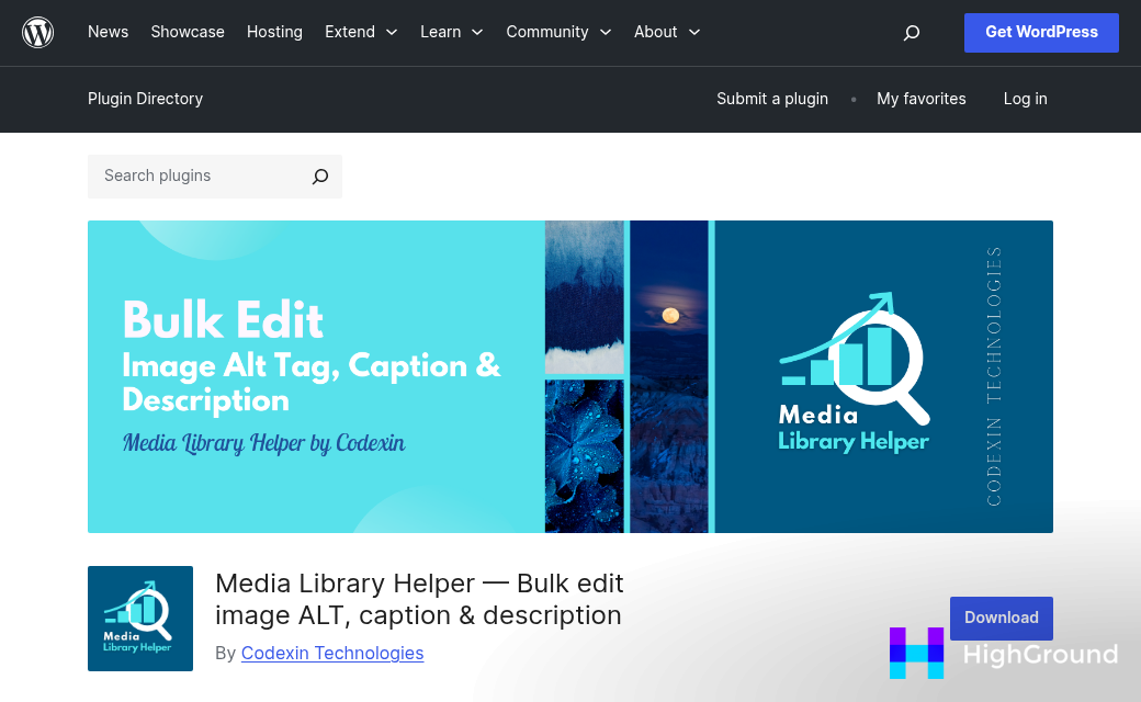 WordPress bulk alt text editing plugin interface