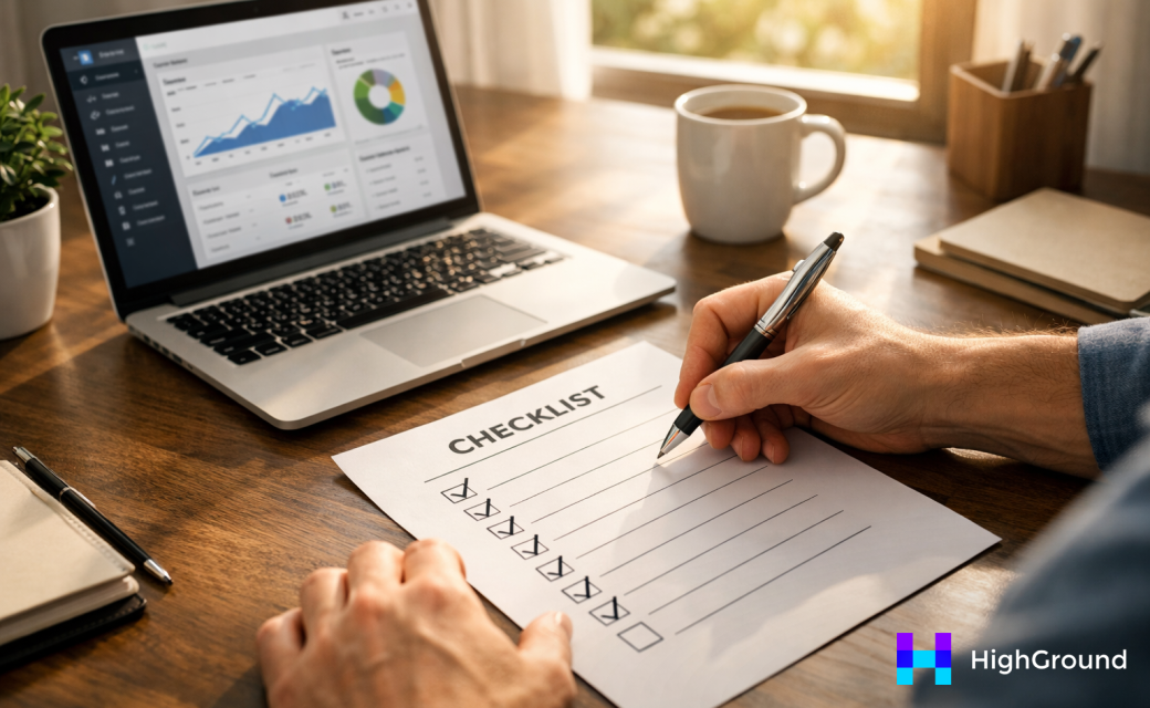 Checklist with WordPress post review steps