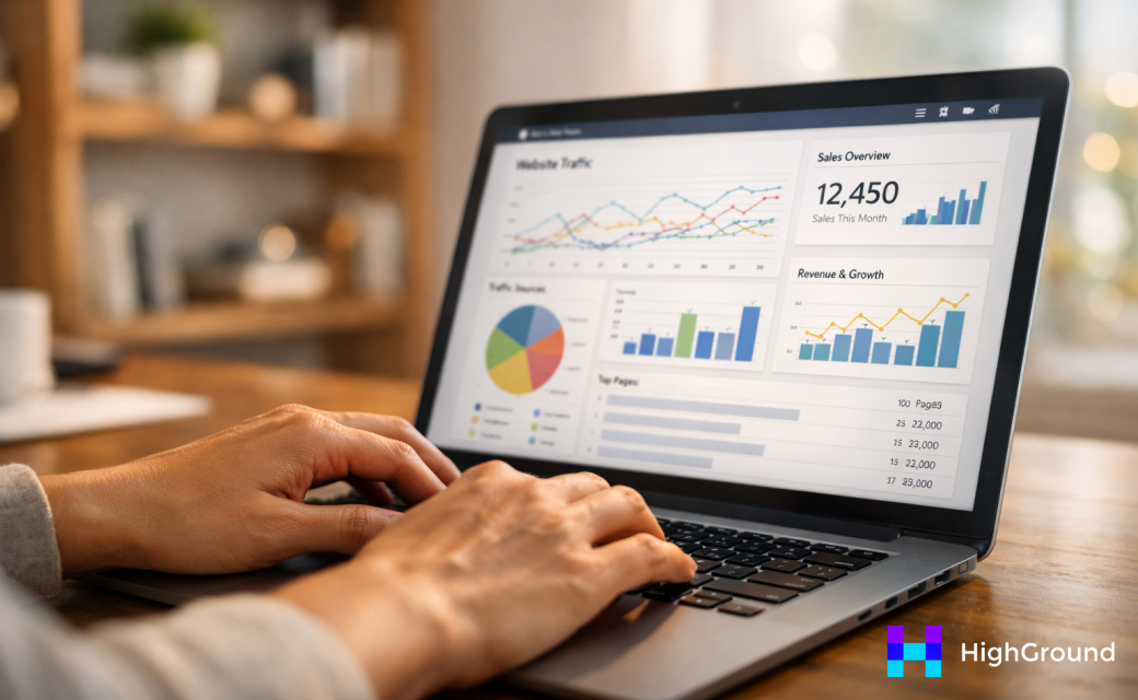 Old blog posts driving website traffic graph