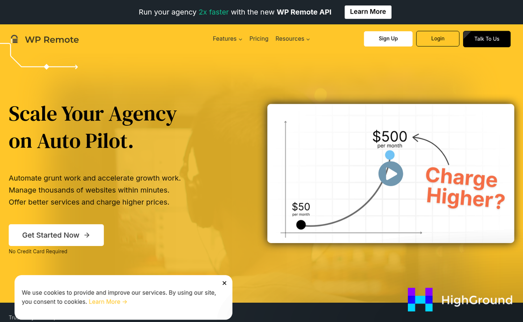 WP Remote dashboard managing multiple WordPress sites
