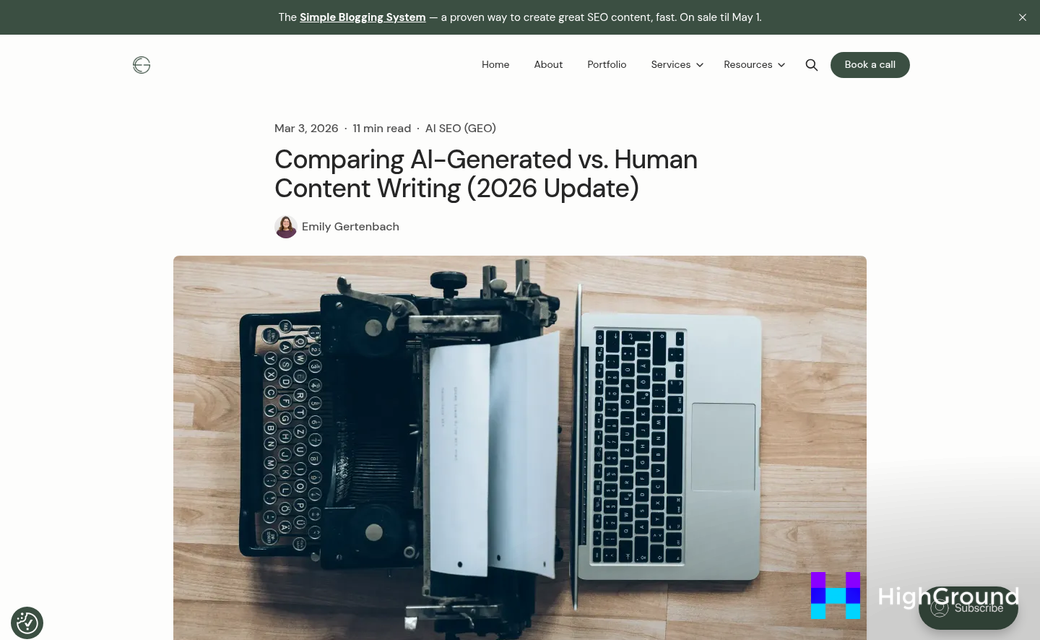 AI writing tool content quality comparison