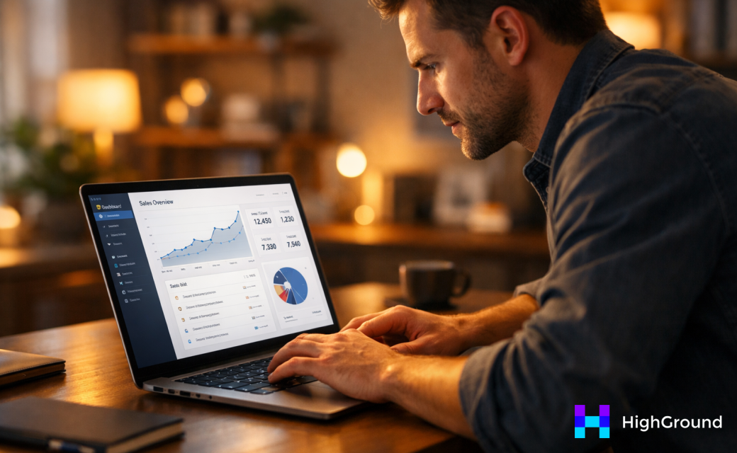 Agency growth chart with platform comparison