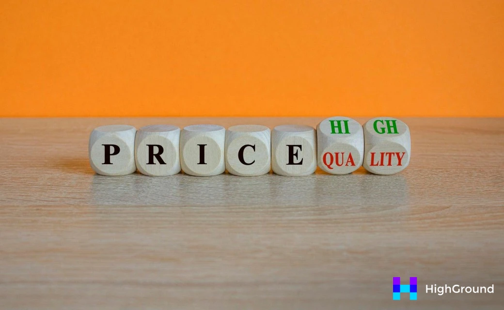 Comparison chart of free and paid plans