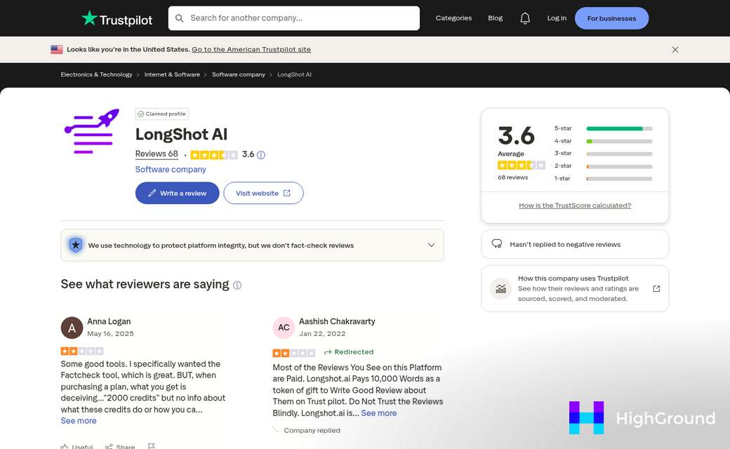 LongShot AI content generation speed test results