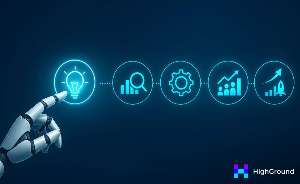 Businessman scaling digital content production efficiently