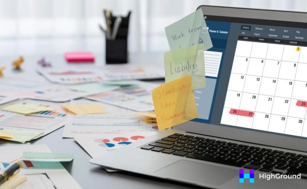 AI content calendar schedule planning interface