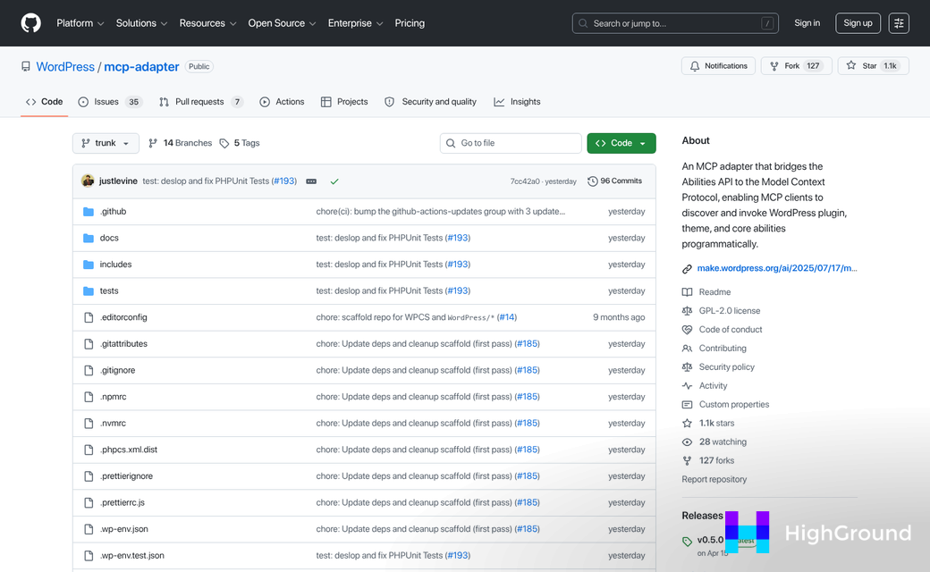 WordPress 7.0 native AI writing interface