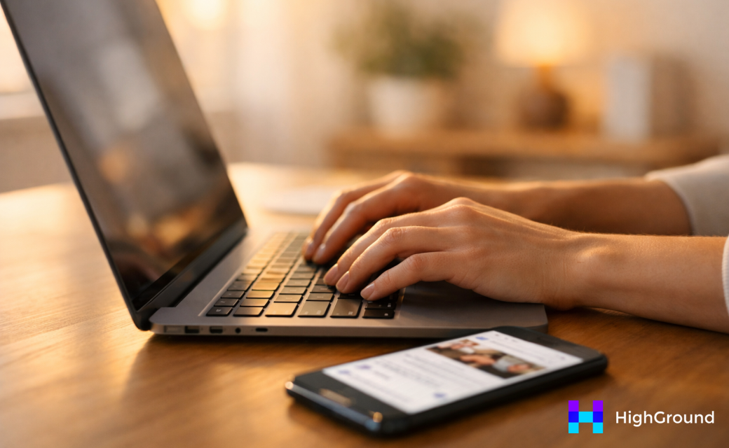 WordPress dashboard with social media icons