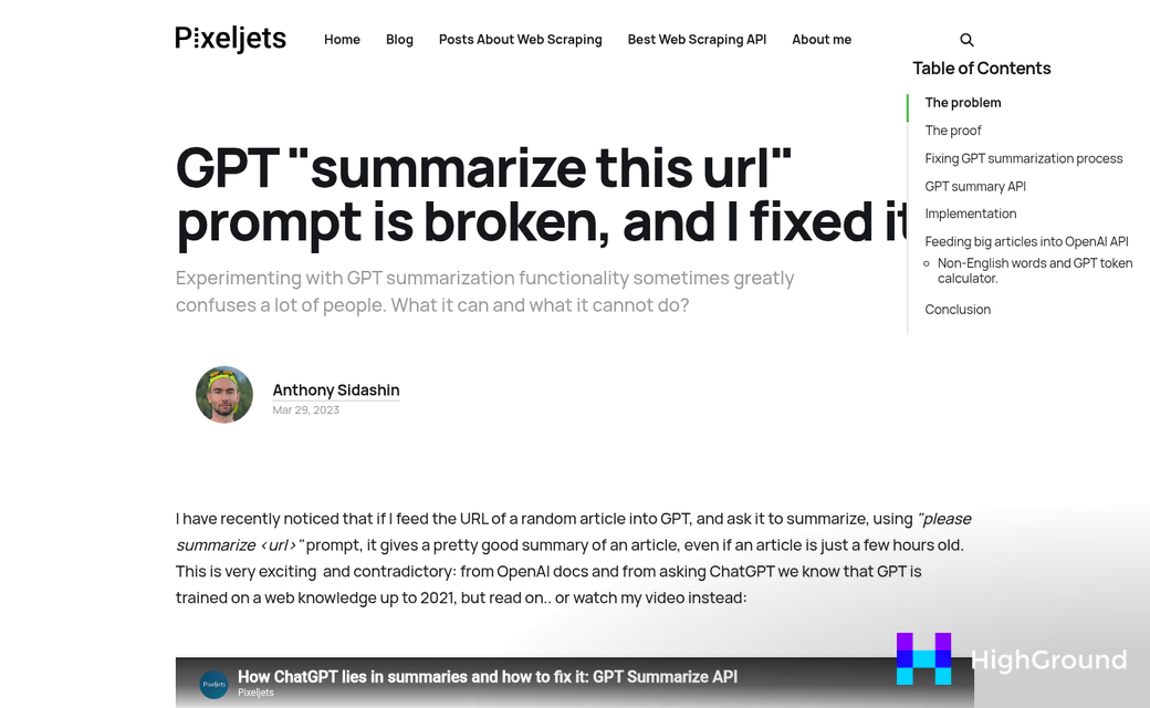 WordPress post content displayed on screen