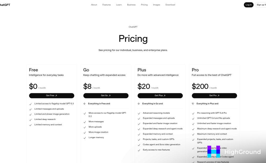 Rytr pricing plans comparison page screenshot