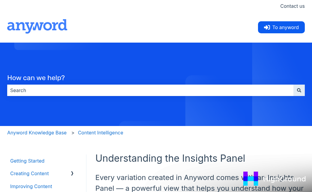 Anyword platform showing content generation limitations