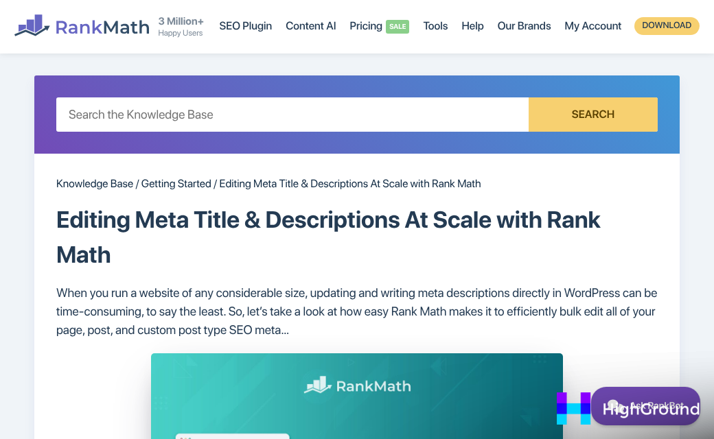 WordPress bulk meta description editing tool interface