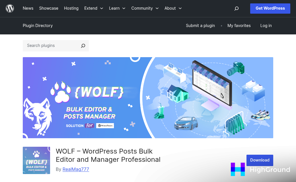 WordPress bulk edit filters and custom fields panel