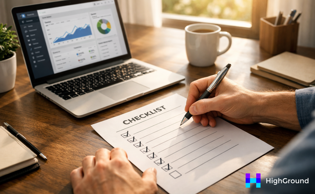 Checklist with WordPress post review steps